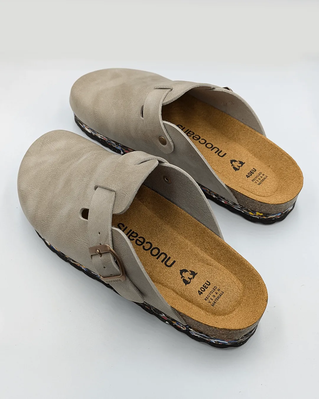 London Clogs Unisex en Similicuir Végan | Brume