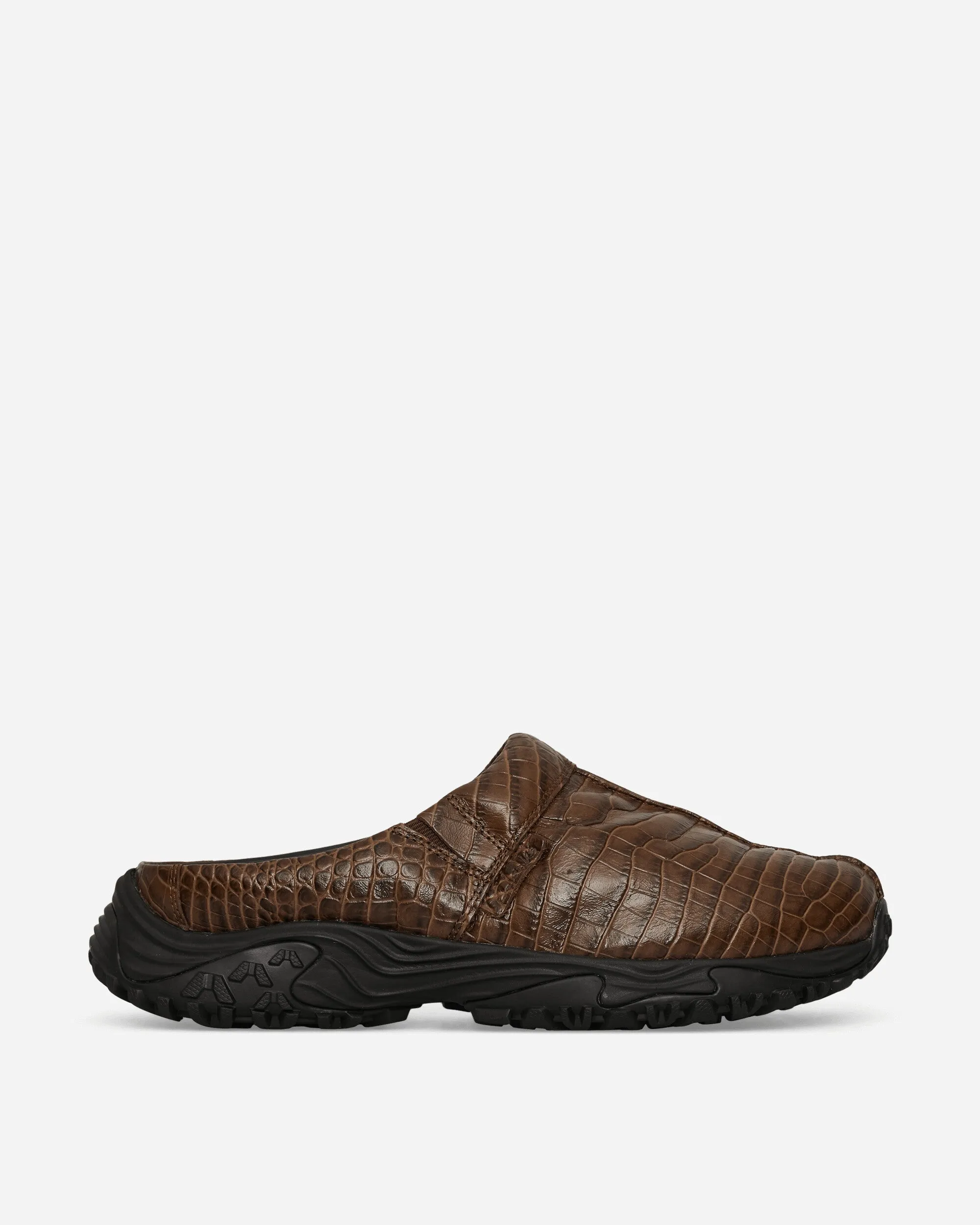 Clogs Martine Rose pour Homme en Croco Marron