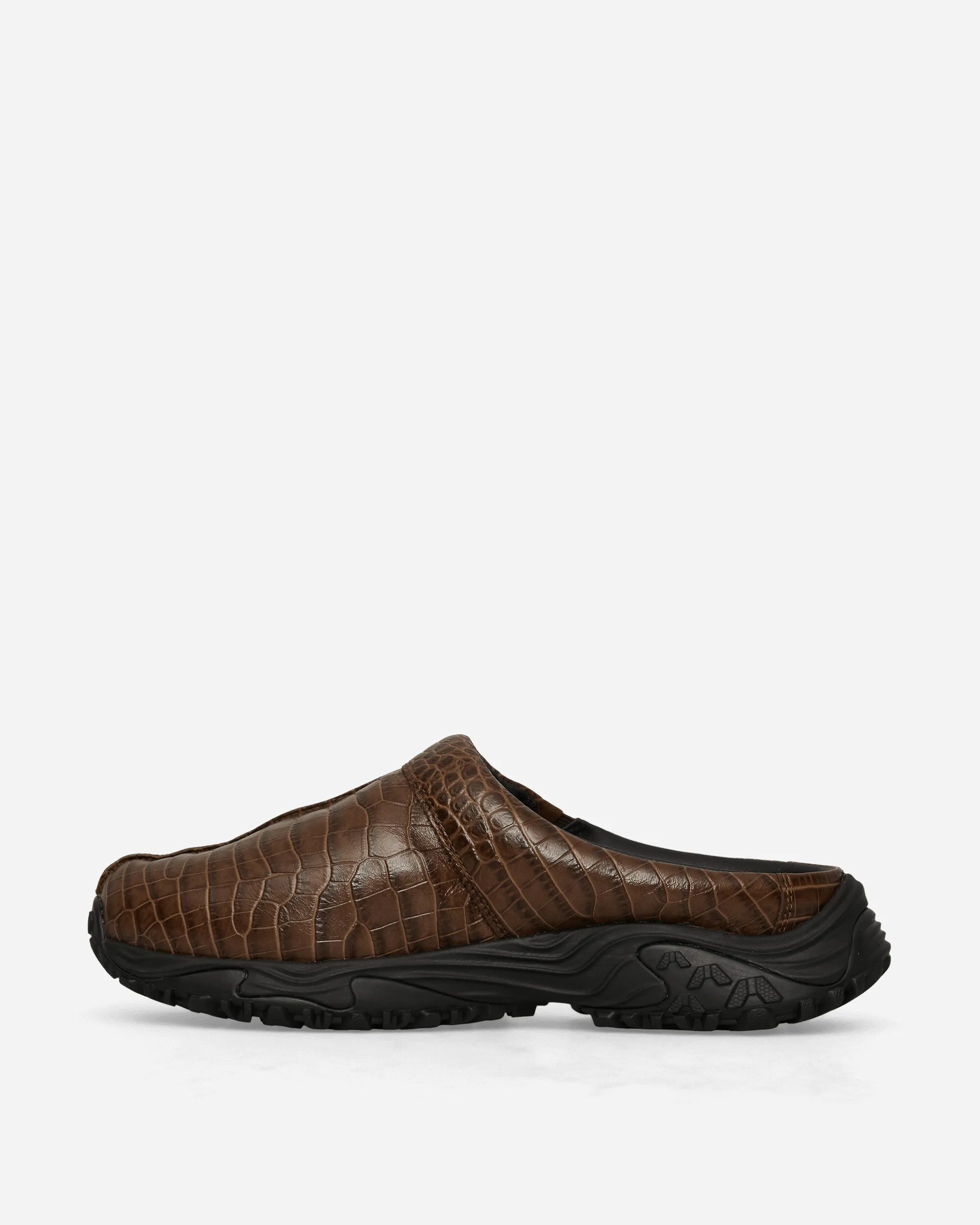 Clogs Martine Rose pour Homme en Croco Marron