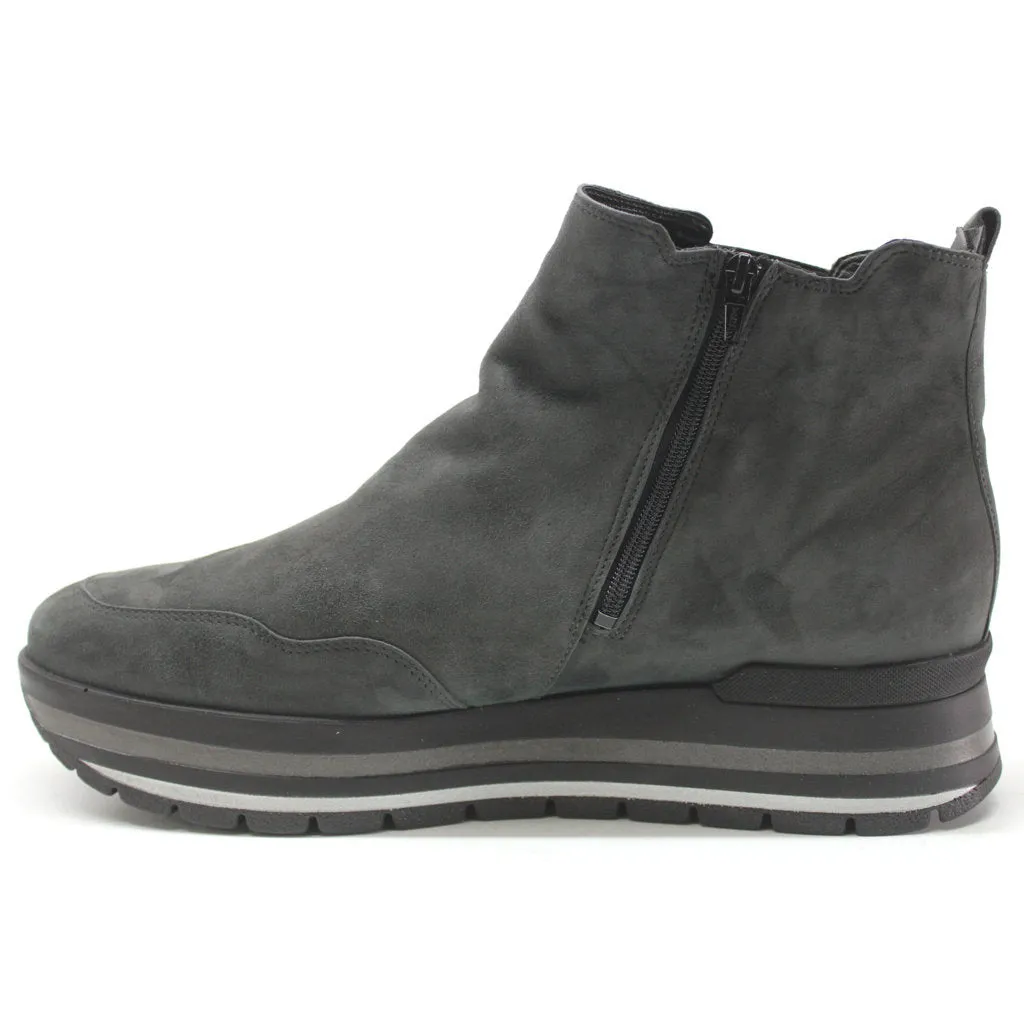 Bottes pour femmes Mephisto Paulina en velours et cuir