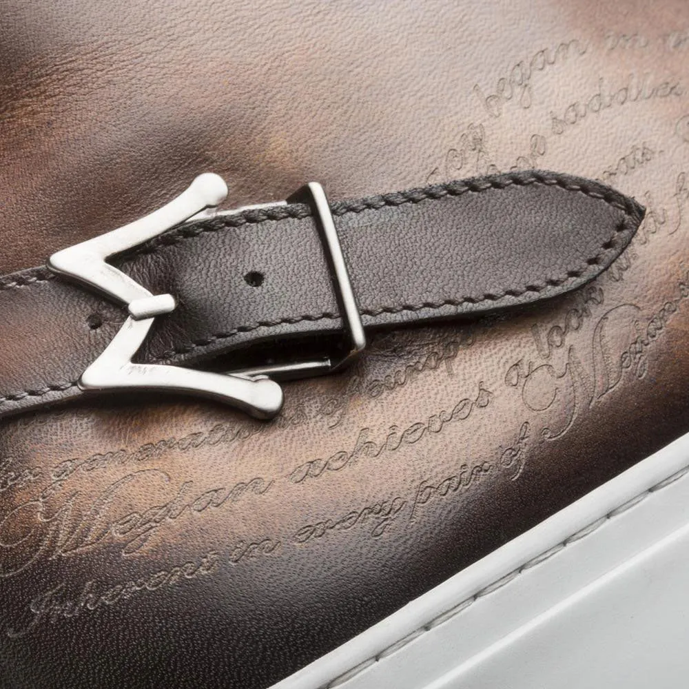 Mezlan Sneaker Haute Édition Gravée Cognac
