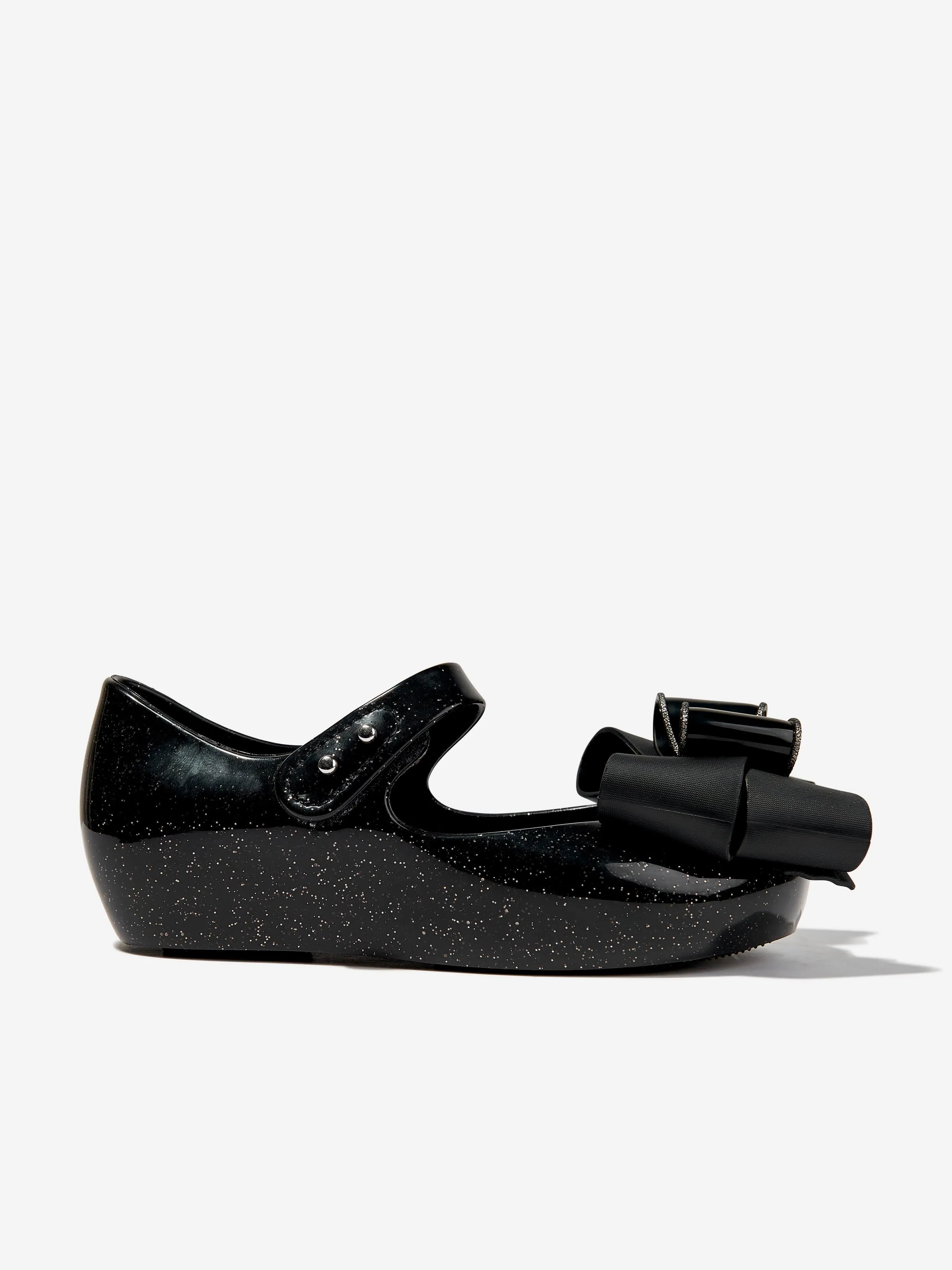 Mini Melissa Filles Mini Ultragirl Ballerines à Nœud Fab en Noir