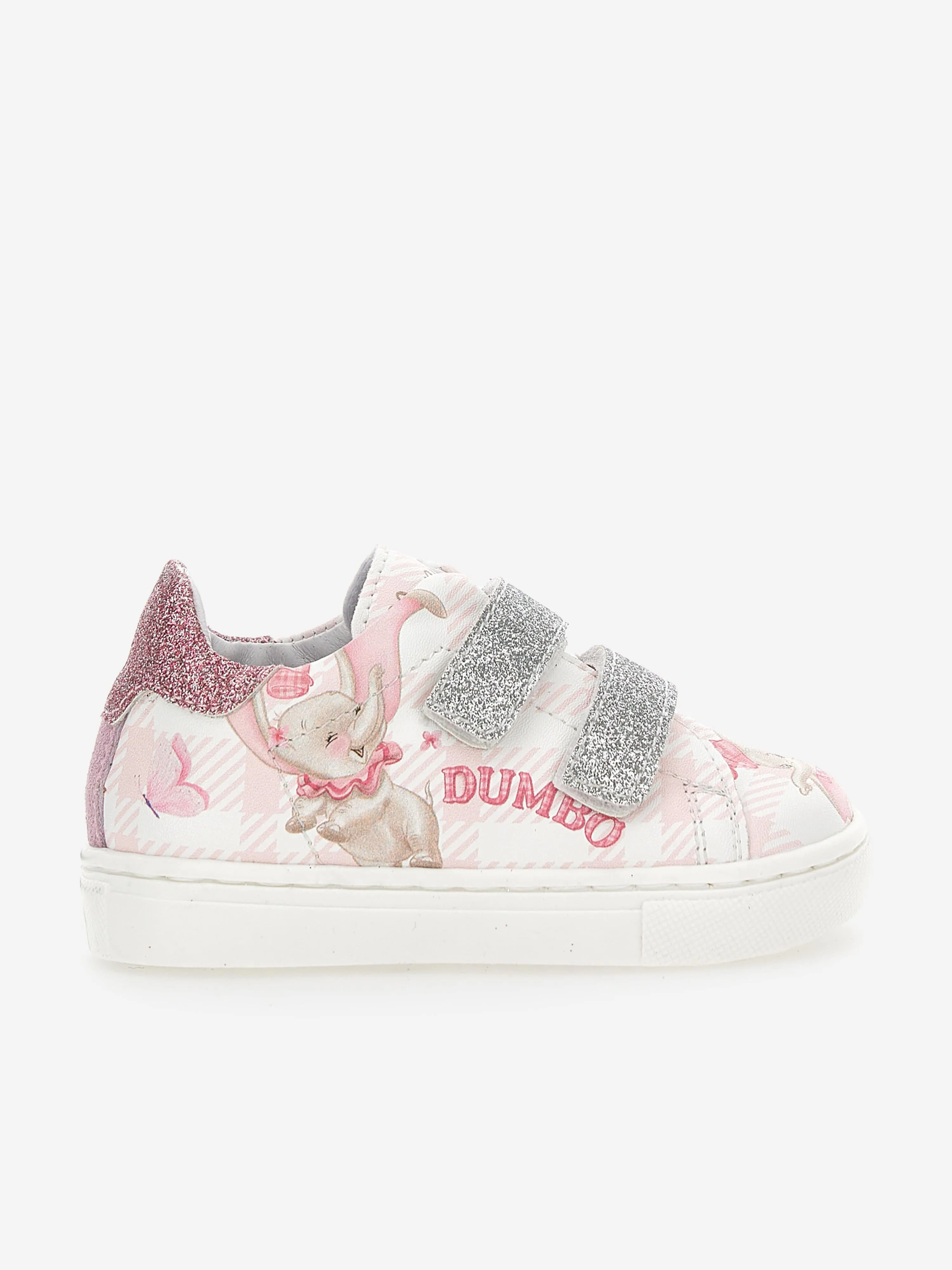 Monnalisa Chaussures de sport pailletées Disney Dumbo pour filles en rose