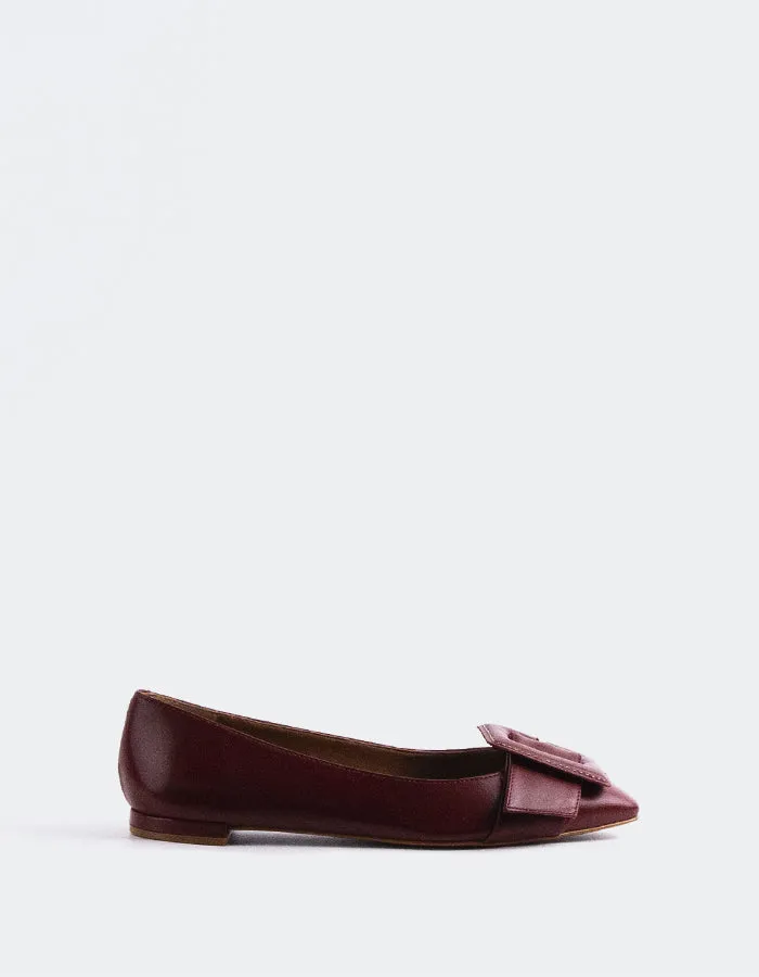 Mulan Cuir Bordeaux