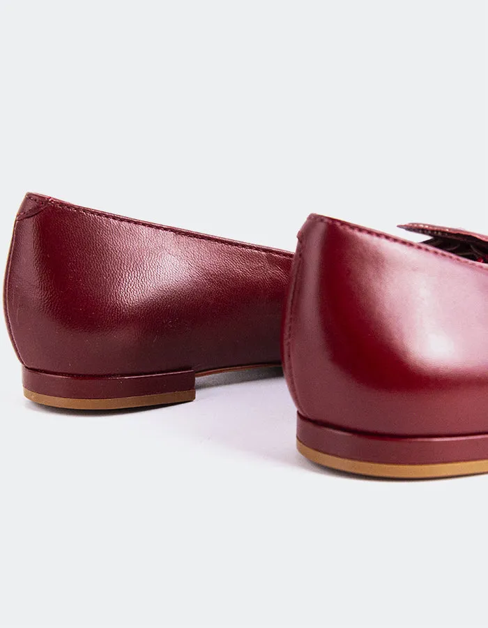 Mulan Cuir Bordeaux