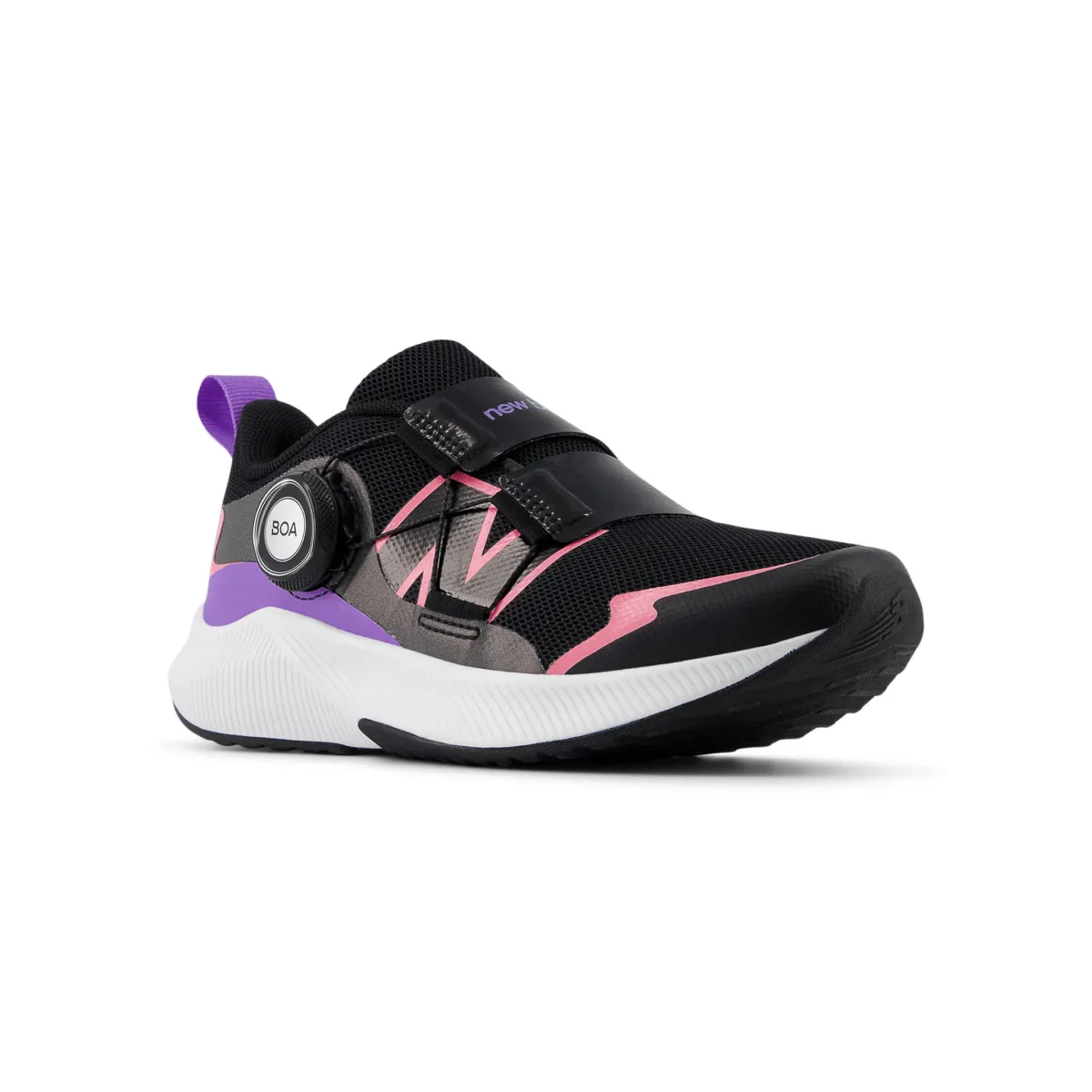 New Balance Enfant (Préscolaire) DynaSoft Reveal v4 BOA PTRVLBC4 Noir/Rose Signal/Violet Écrasé