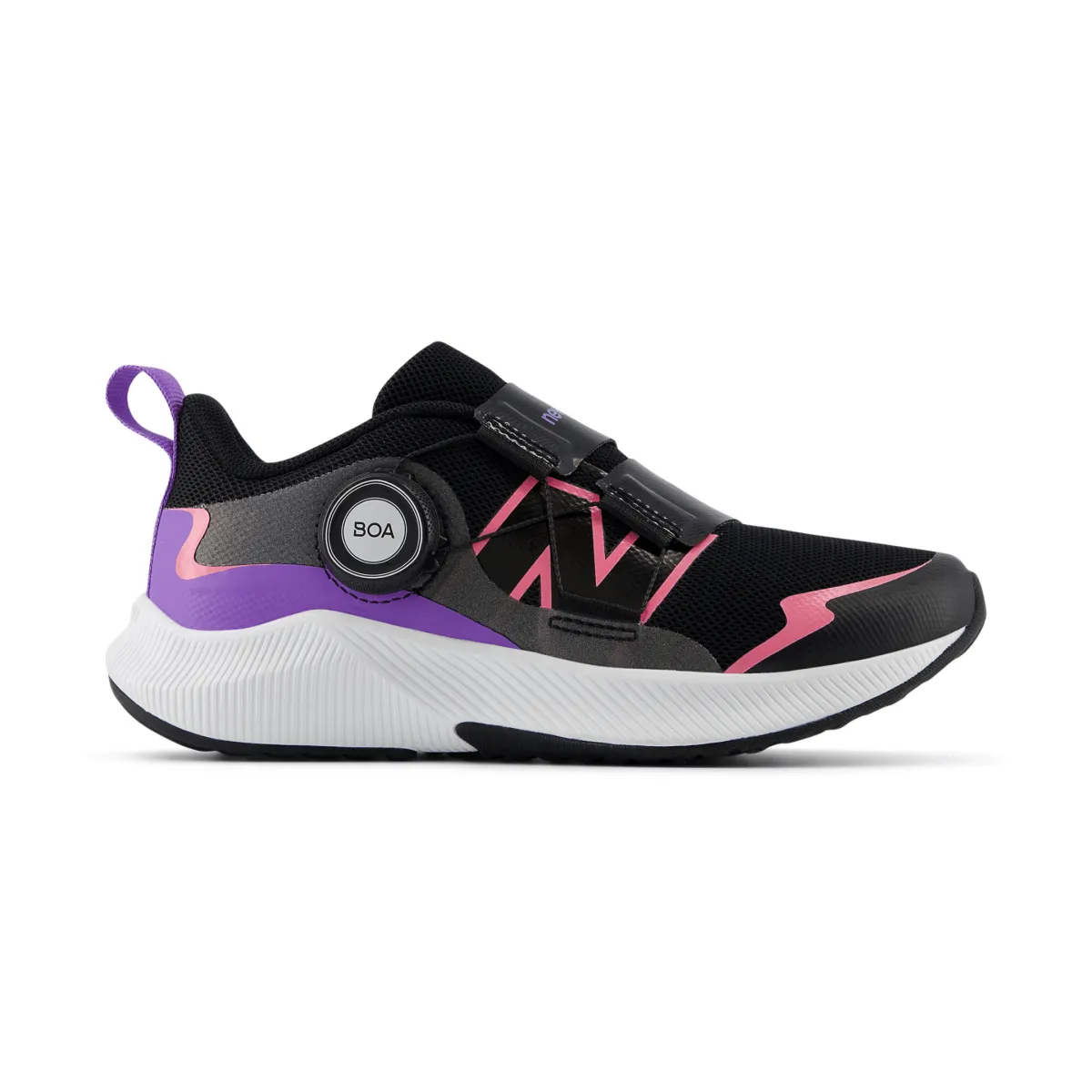 New Balance Enfant (Préscolaire) DynaSoft Reveal v4 BOA PTRVLBC4 Noir/Rose Signal/Violet Écrasé