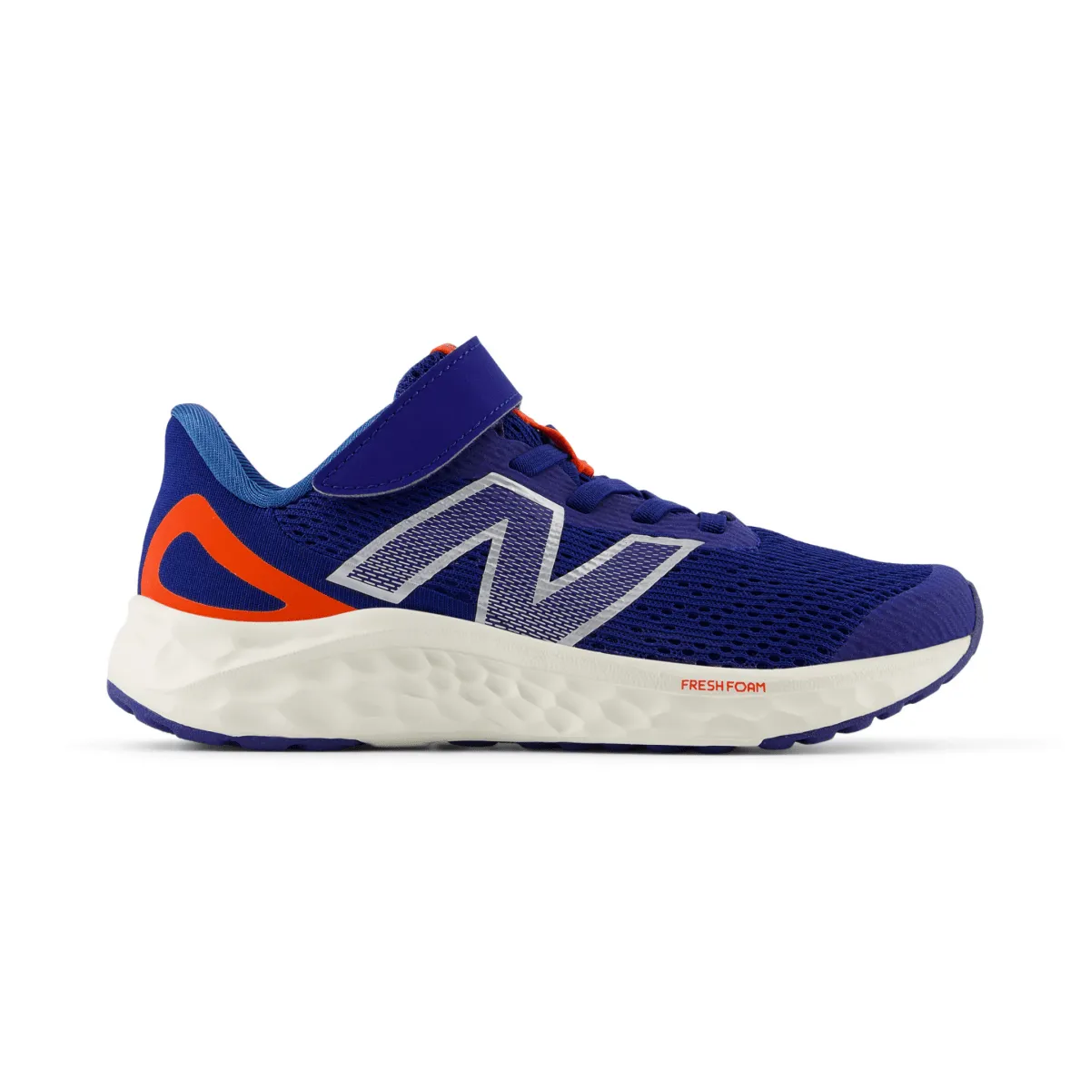 New Balance Enfant (Préscolaire) Fresh Foam Arishi v4 PAARIYN4 Encre/Flammèche Néo/Métallique Argenté