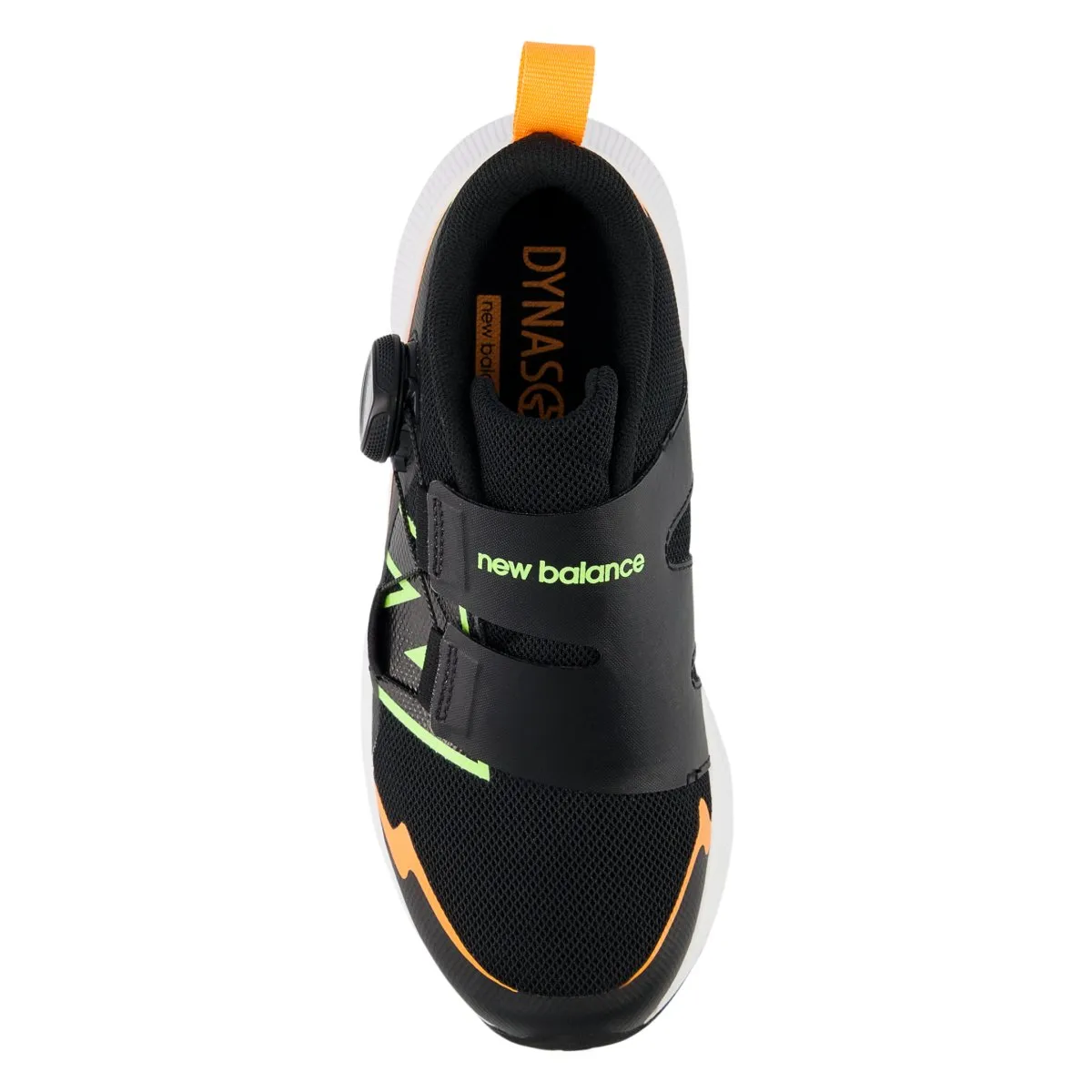 New Balance Enfant (Préscolaire) PTRVLBM4 DynaSoft Reveal v4 BOA Noir/Lime Délavé/Mangue Brûlante