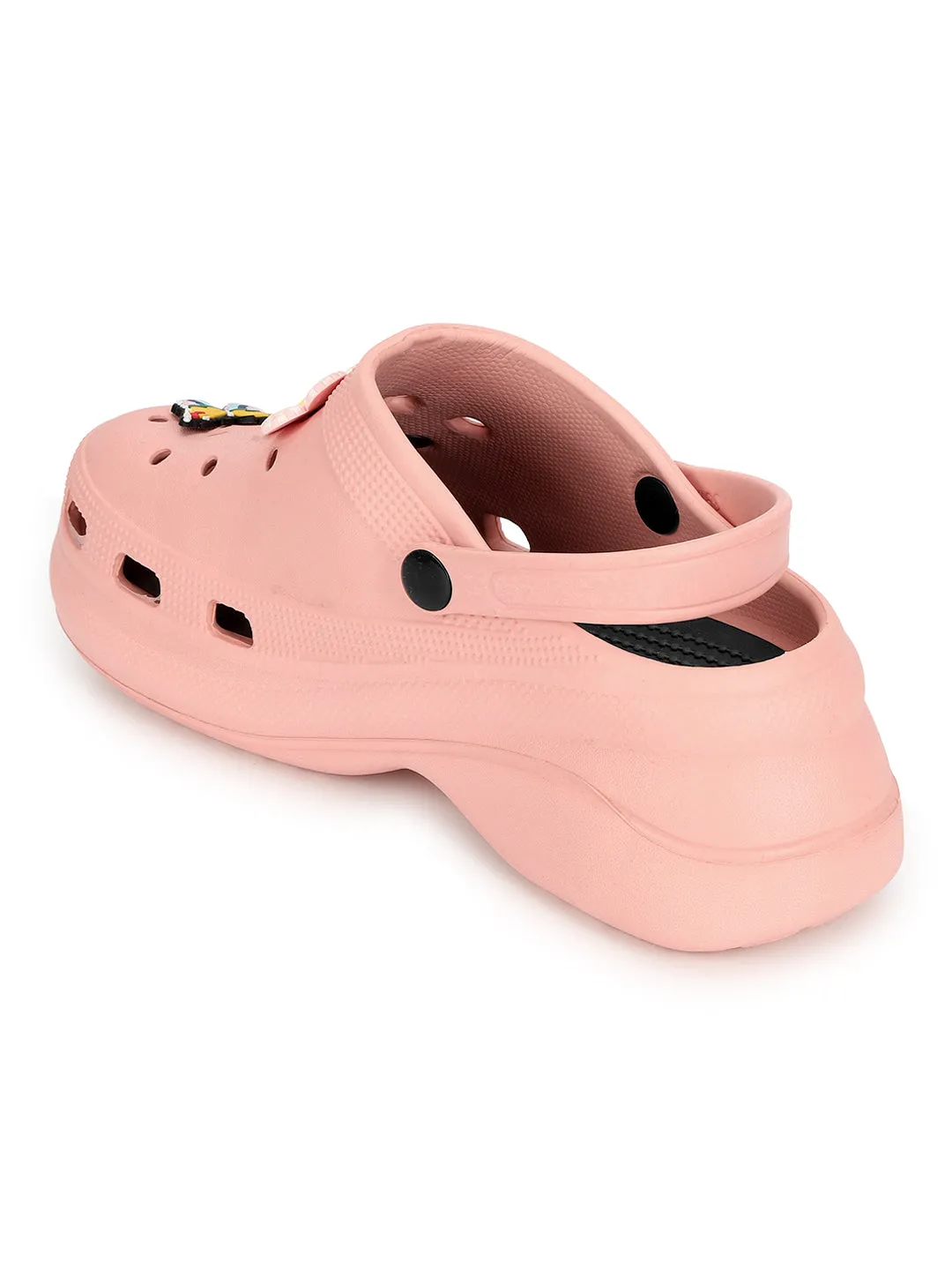 Clogs Pink élégants à enfiler pour femmes (TC-LCLOG5-PNK)