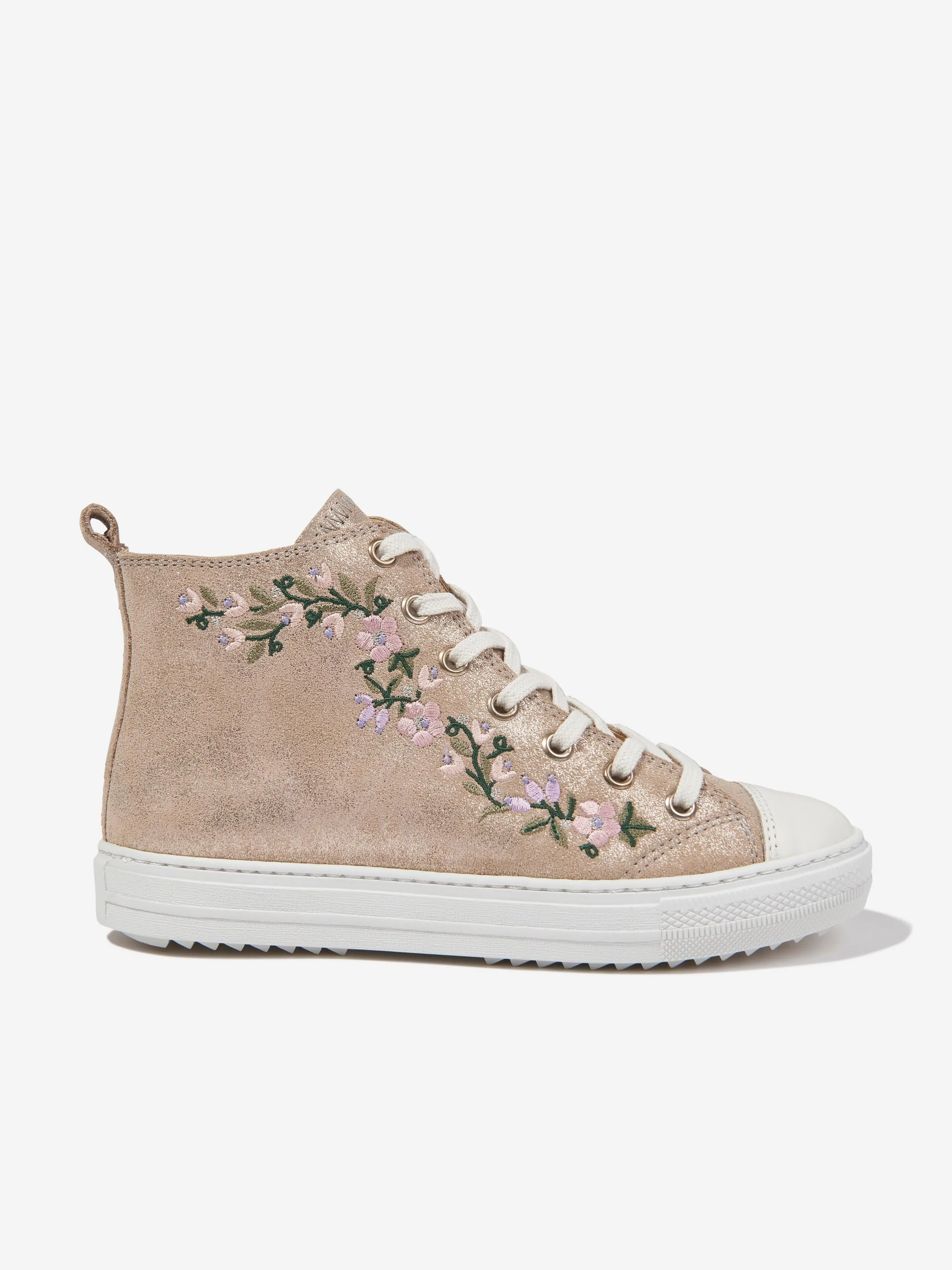 Pom D'Api Swag Brodi Baskets Montantes pour Filles en Or