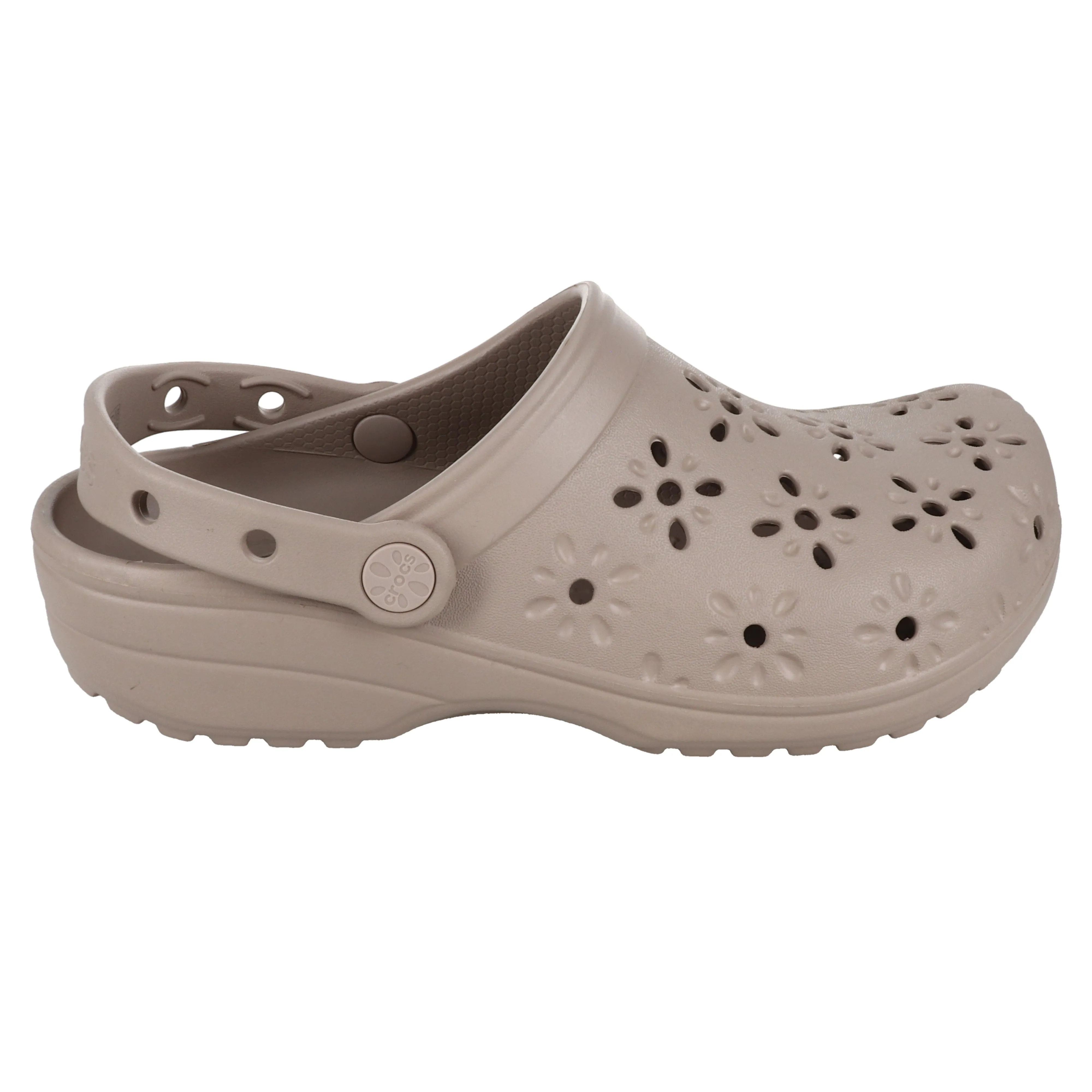 Crocs Femme Sabot à Motifs Floraux Découpés