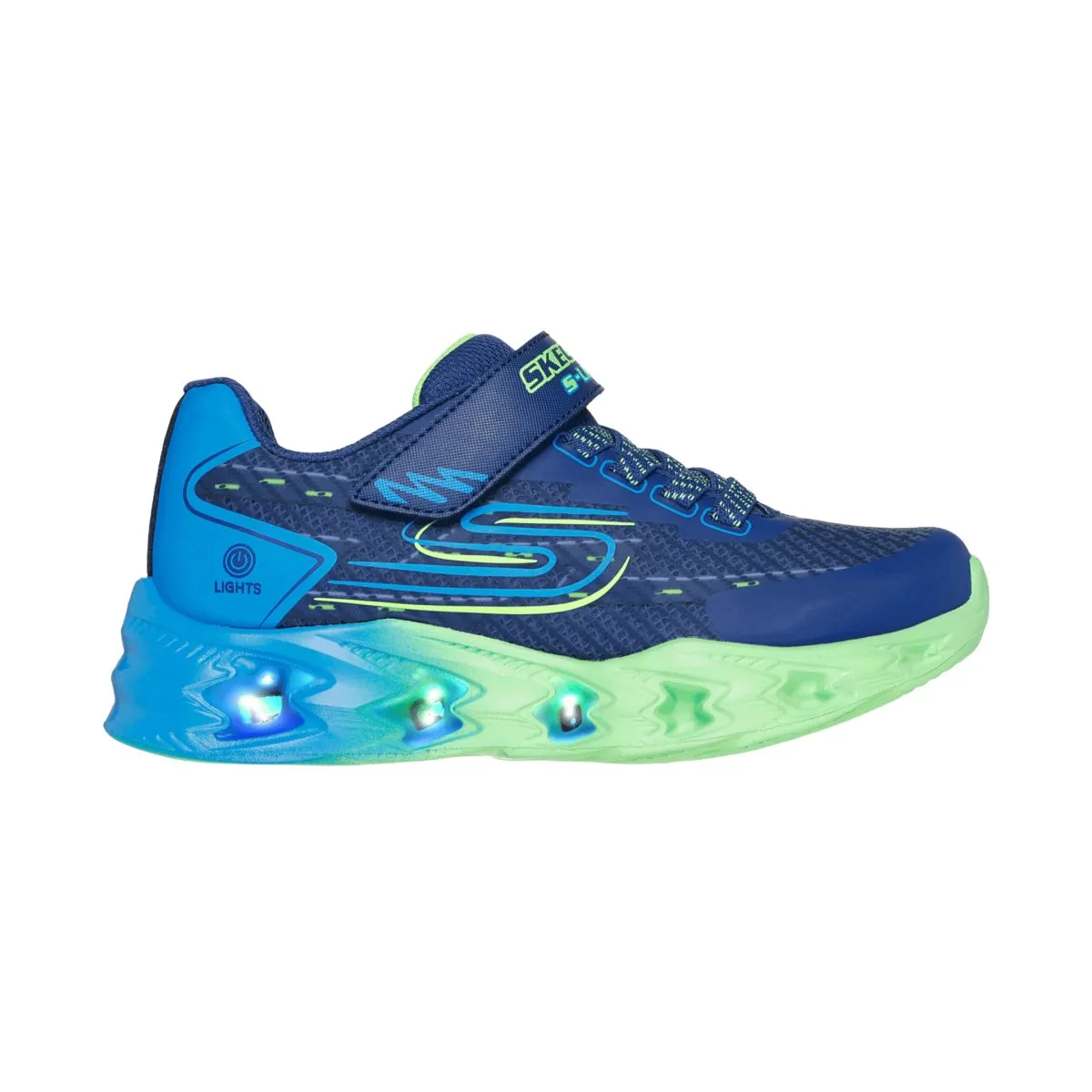 Skechers Garçon (Préscolaire) 400604LNVBL S-Lights : Vortex 2.0 - Quantroid Marine/Bleu