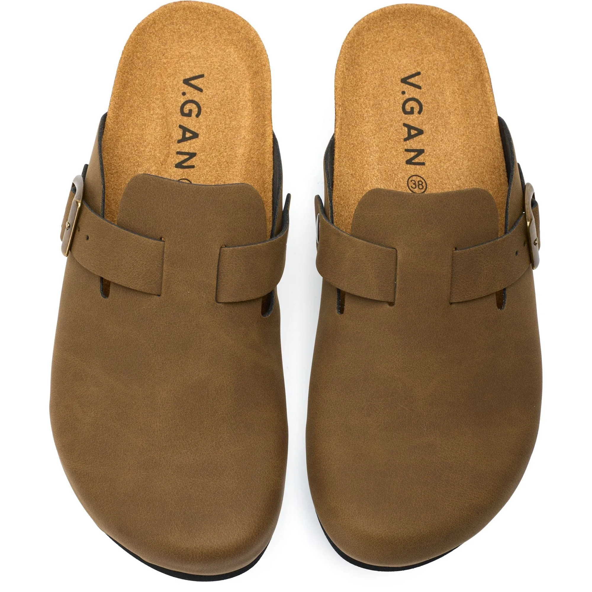 Sandales confortables Taro pour femmes avec semelle végane | Marron