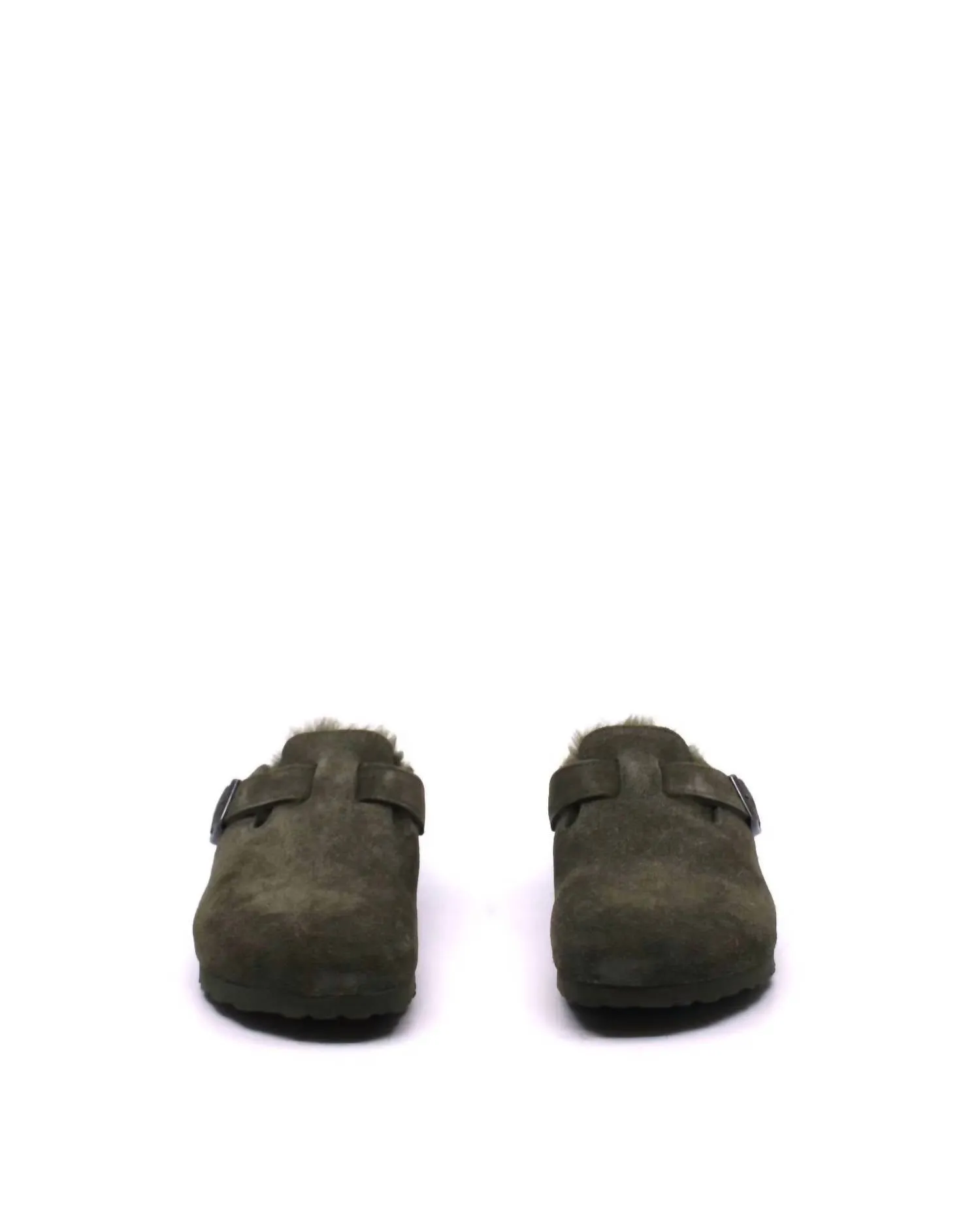 Clogs Boston en peau de mouton unisex - Modèle étroit en Thyme