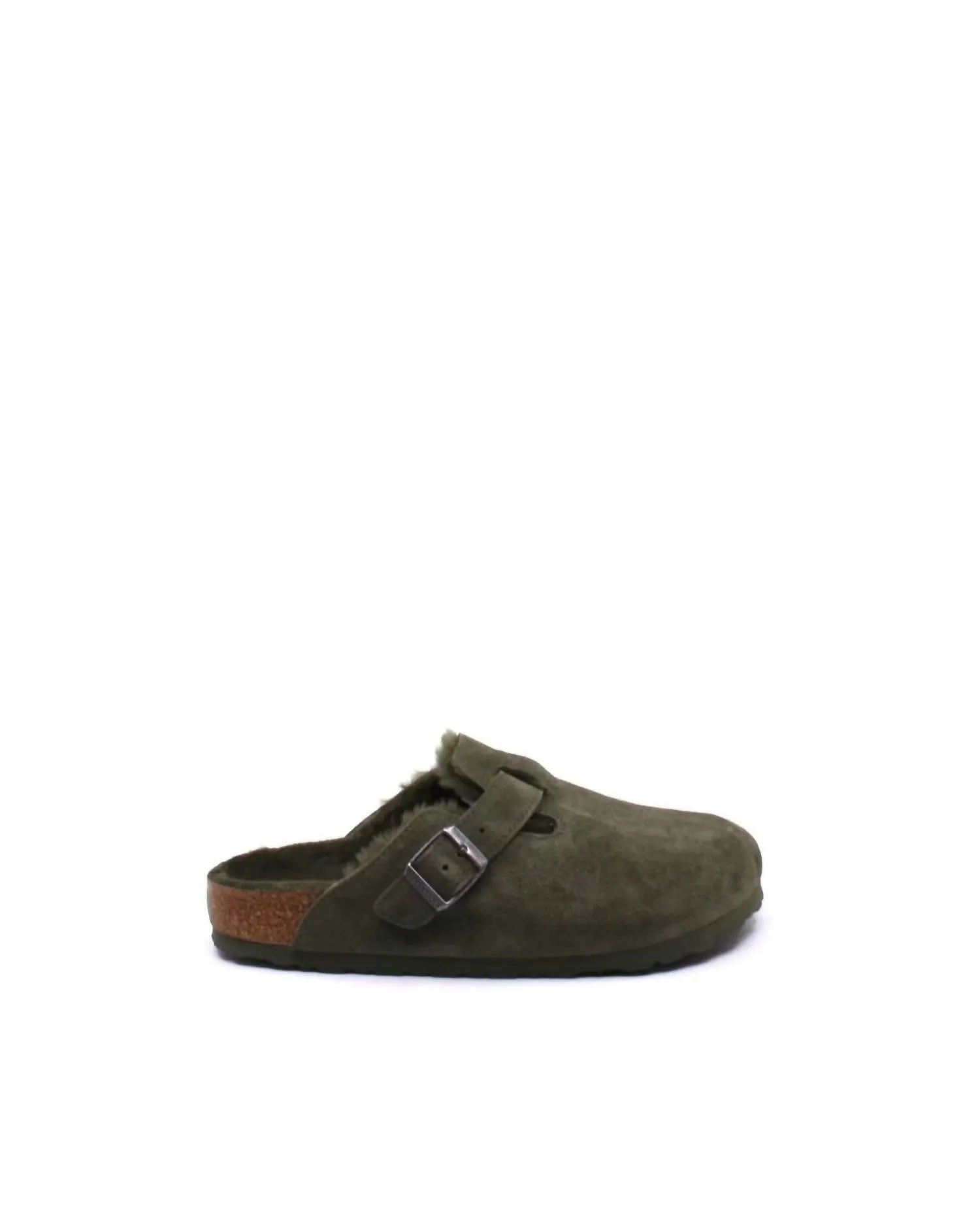 Clogs Boston en peau de mouton unisex - Modèle étroit en Thyme
