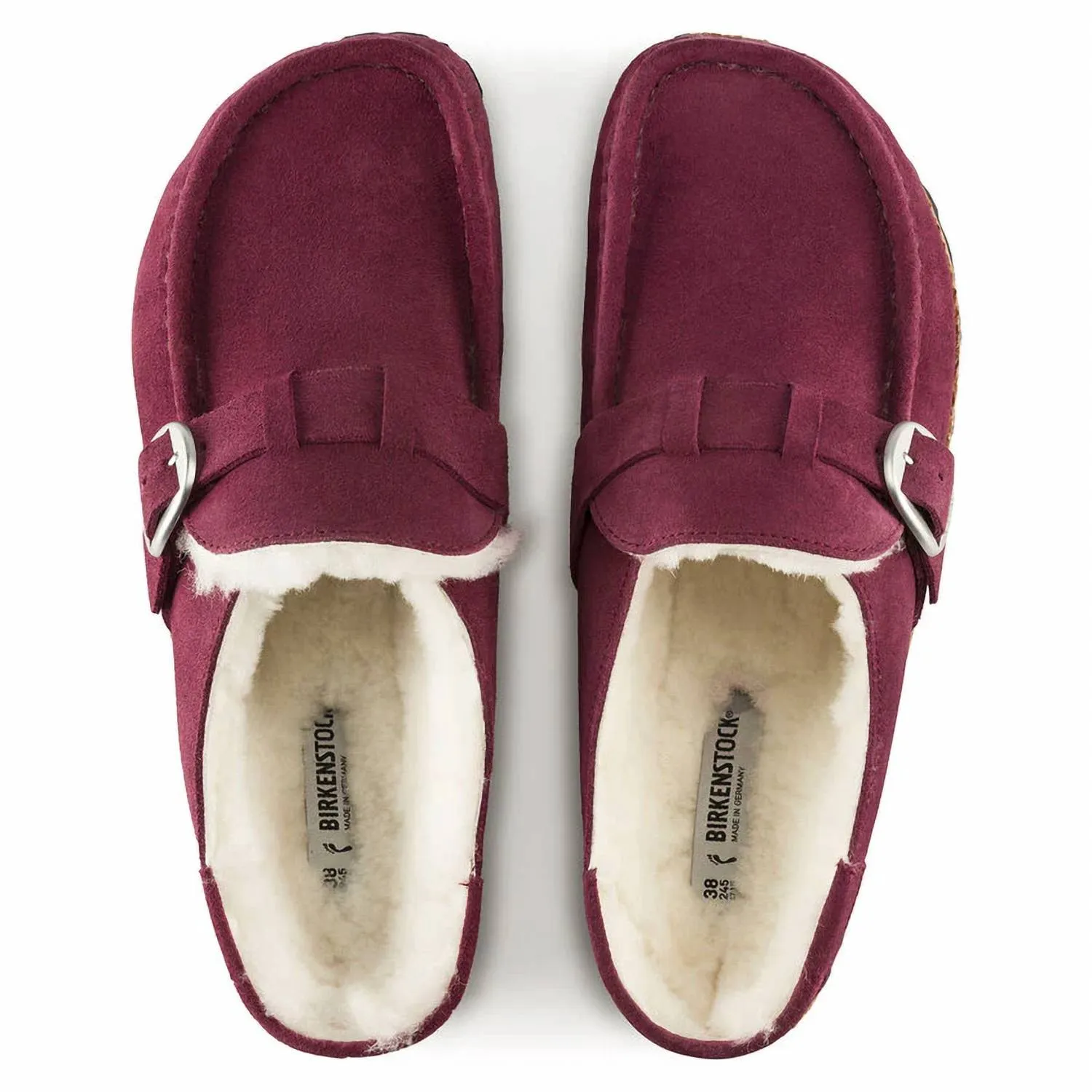 Clogs unisex Buckley en peau de mouton marron