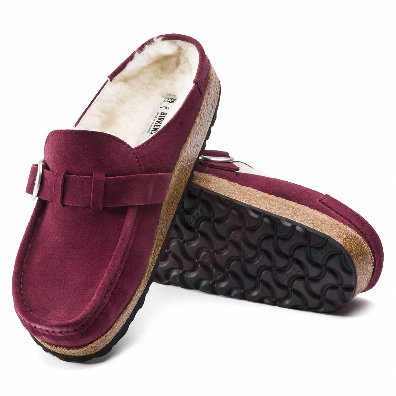 Clogs unisex Buckley en peau de mouton marron