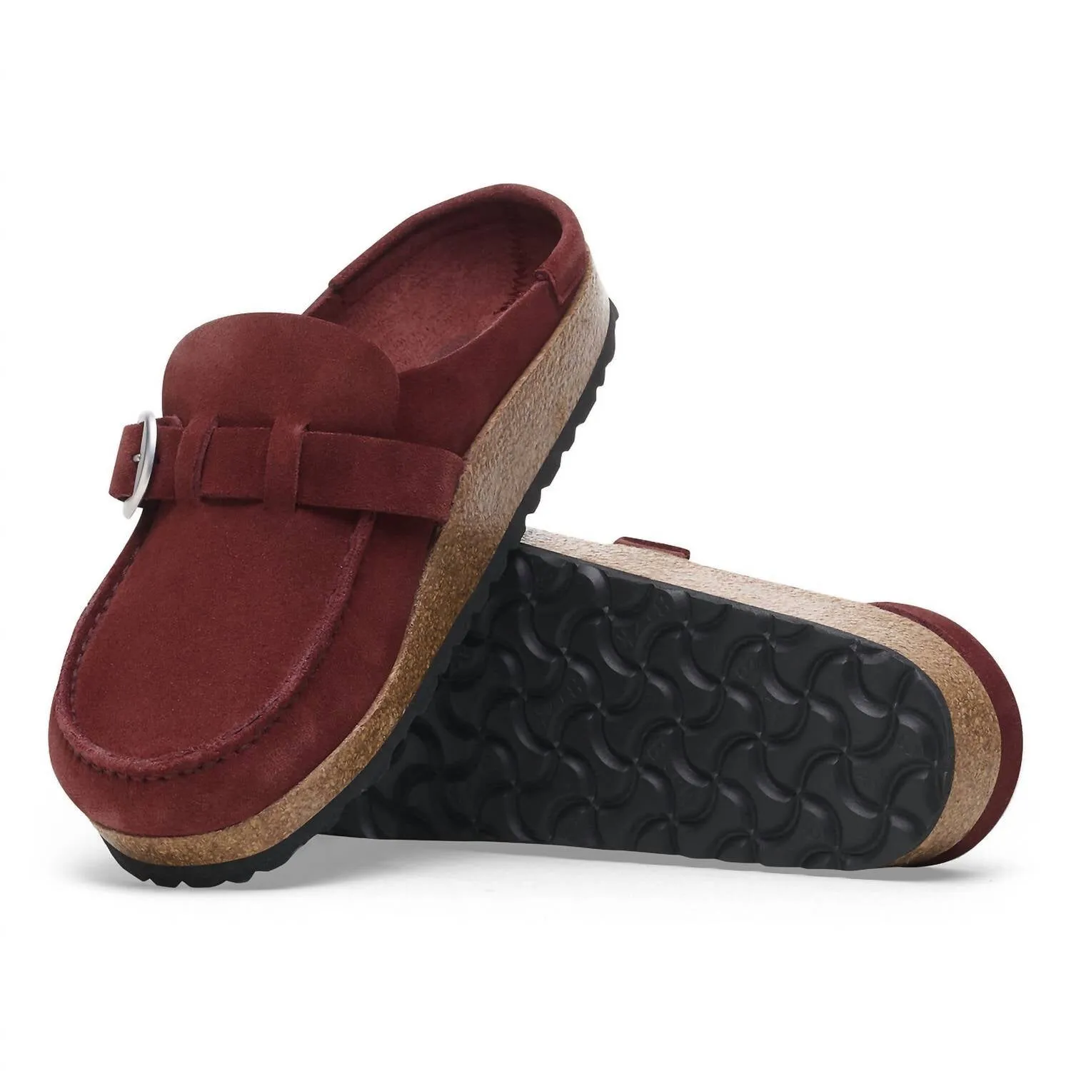 Clogs unisex Buckley en daim couleur Zinfandel