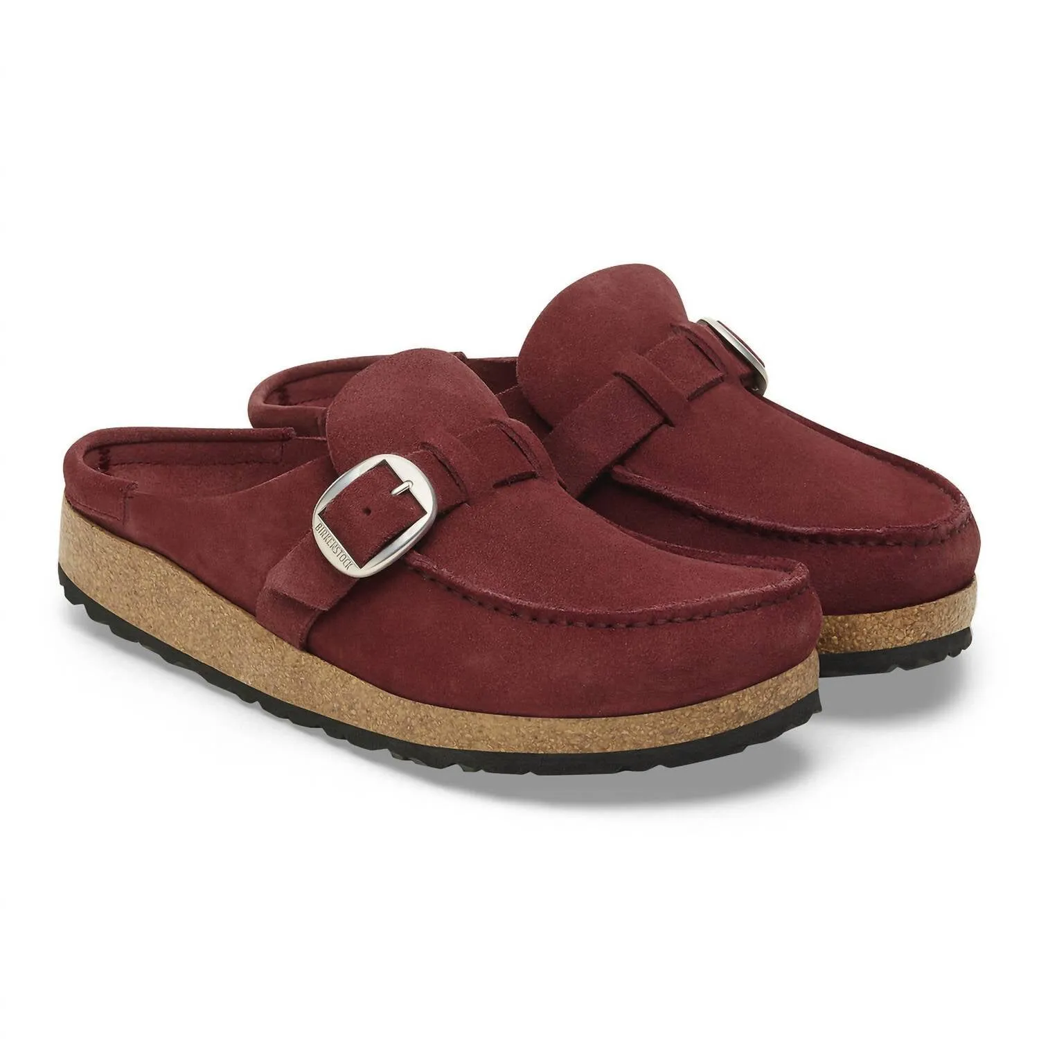 Clogs unisex Buckley en daim couleur Zinfandel