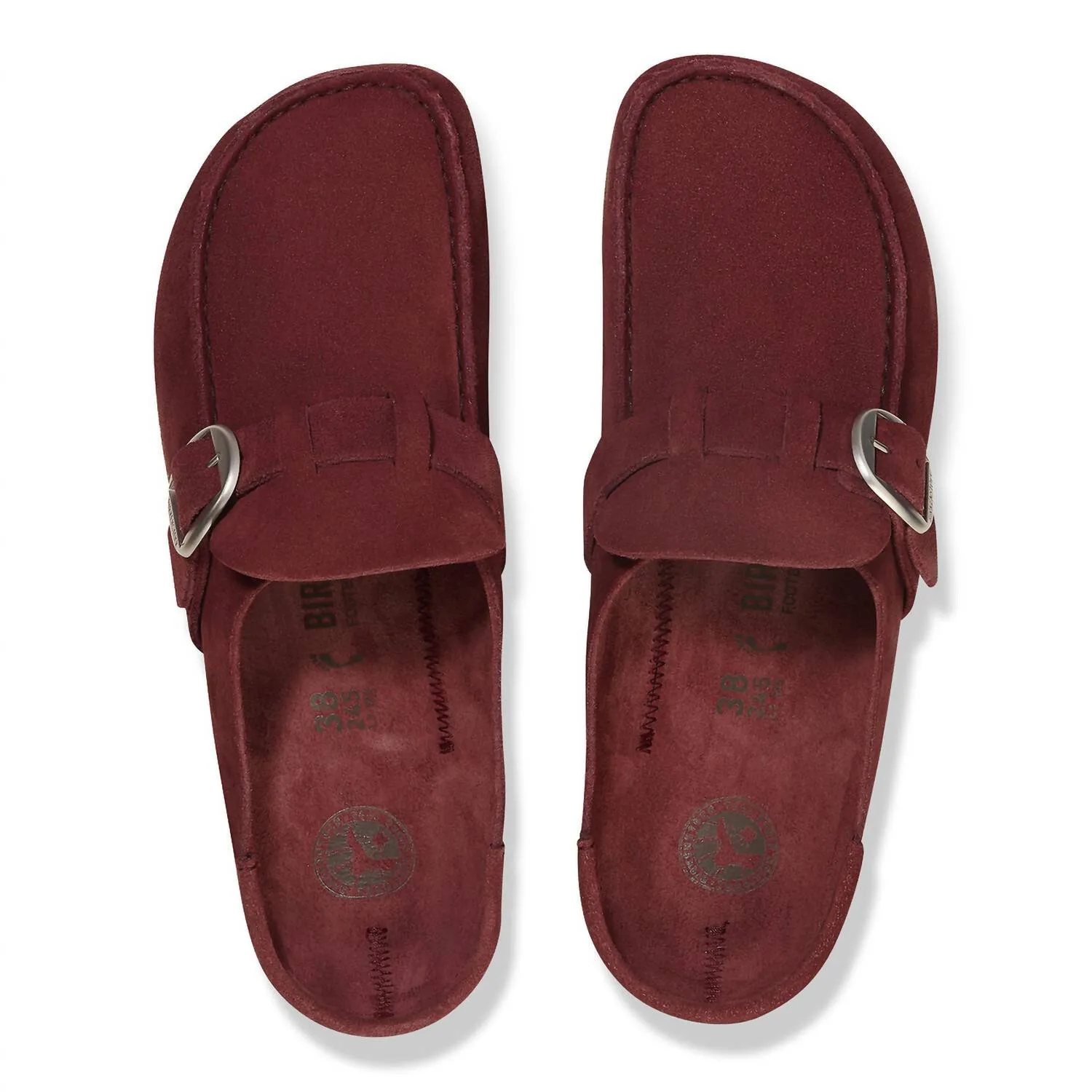 Clogs unisex Buckley en daim couleur Zinfandel