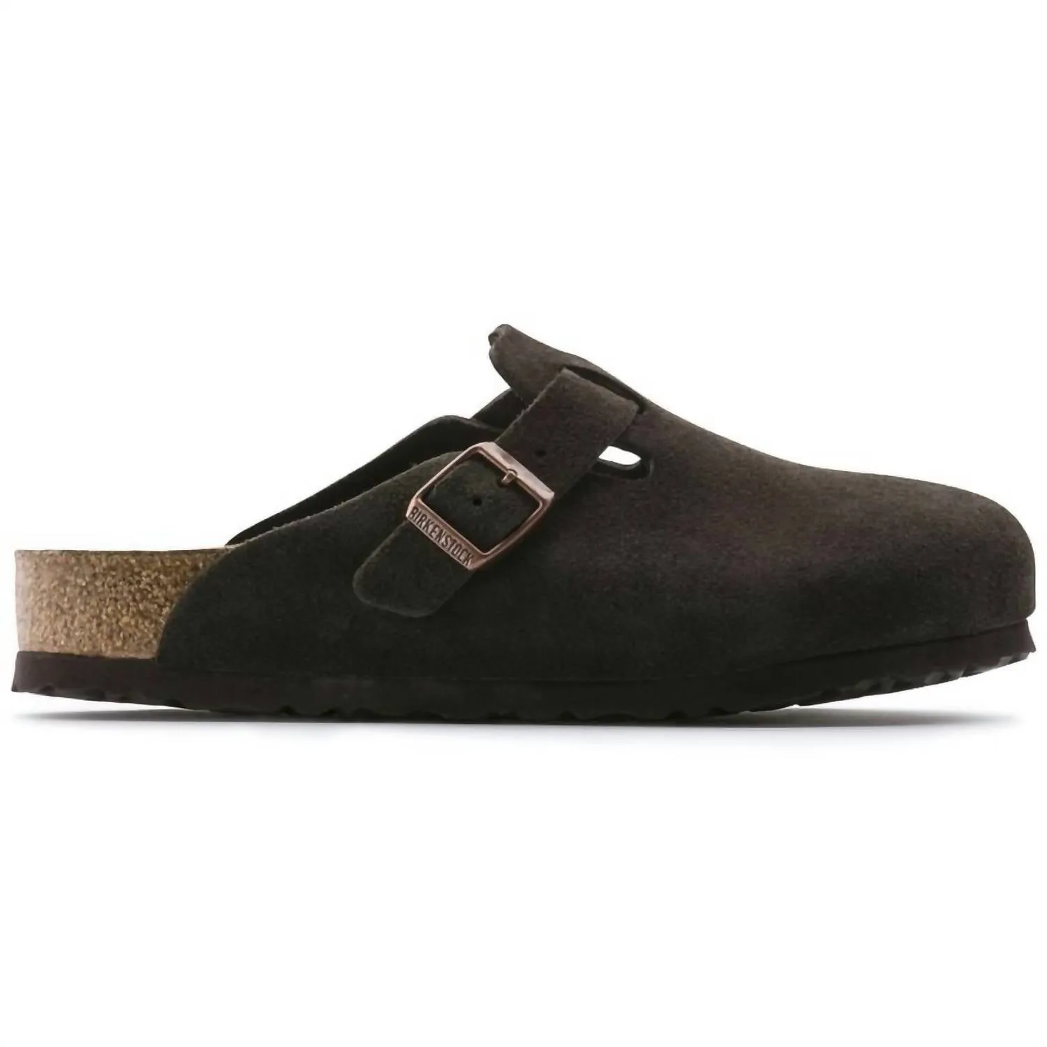 Clogs Boston pour femme en daim moka