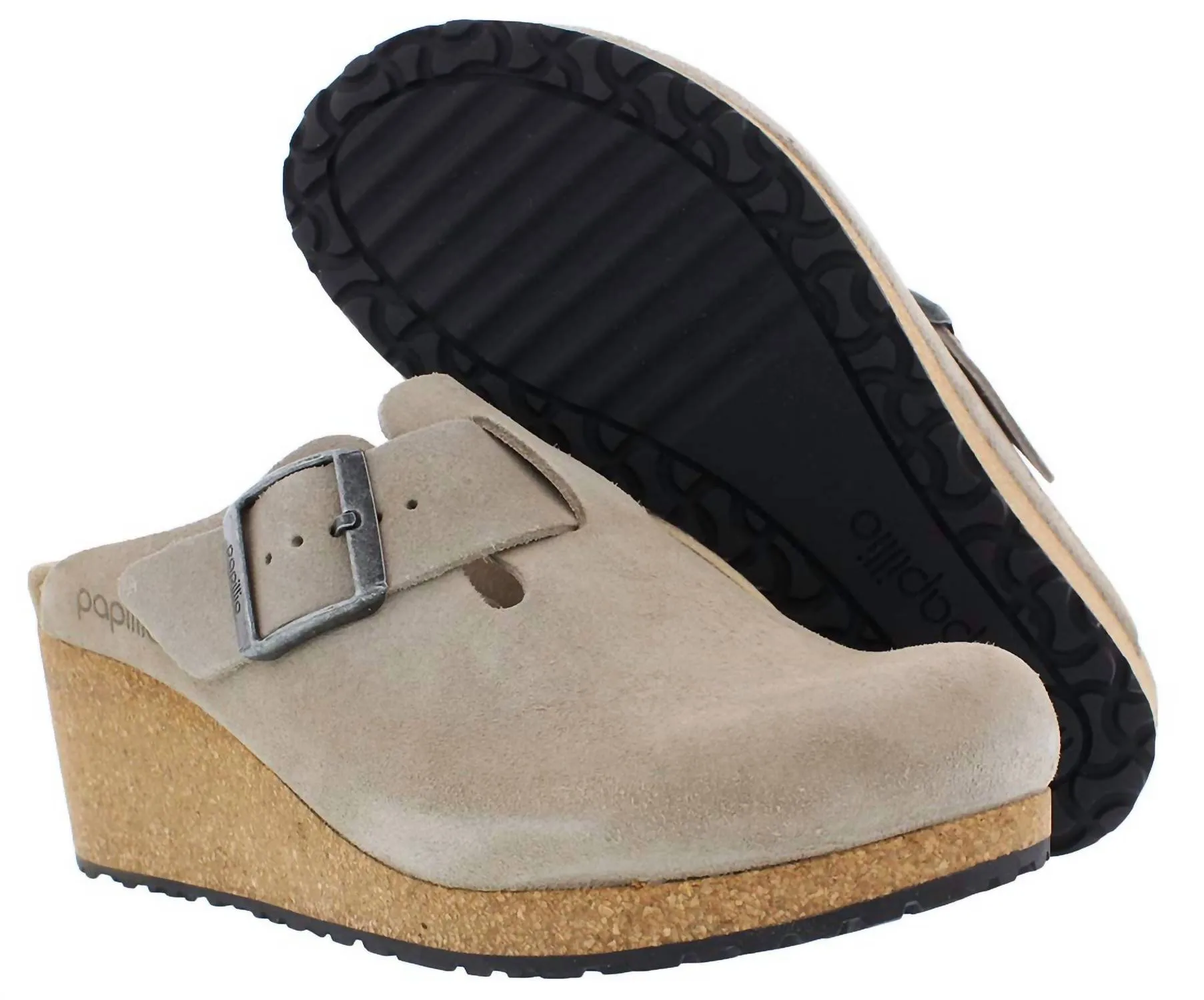 Clogs pour femmes à boucle en forme de bague en taupe