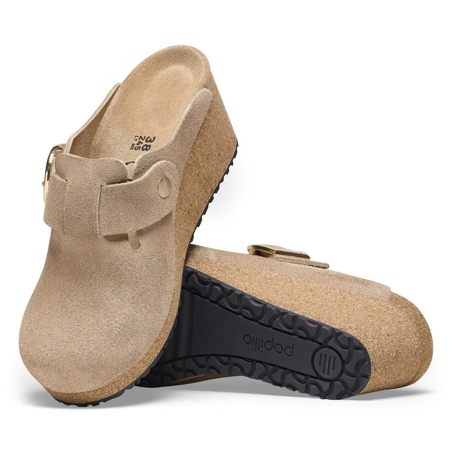 Clogs à boucle annulaire pour femmes en sable chaud