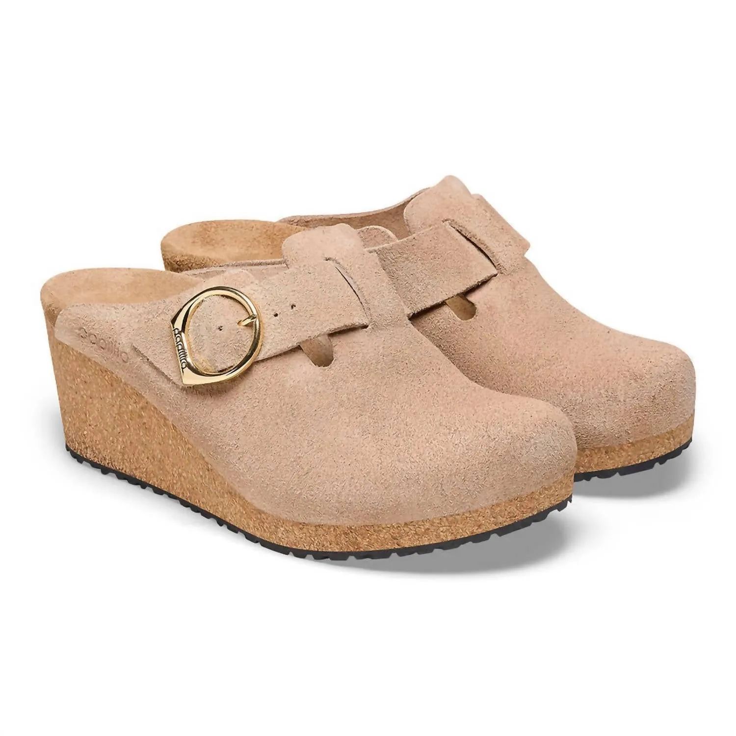 Clogs à boucle annulaire pour femmes en sable chaud