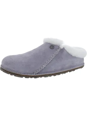 Zermatt Premium Womens Suede Shearling Clogs
